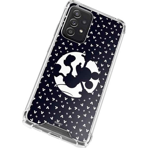 Disney Mickey Mouse Falling Silhouette Galaxy A52 5G Clear Case