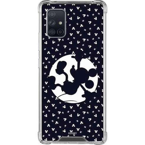 Disney Mickey Mouse Falling Silhouette Galaxy A71 5G Clear Case