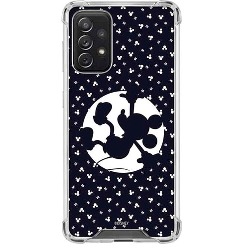 Disney Mickey Mouse Falling Silhouette Galaxy A72 5G Clear Case