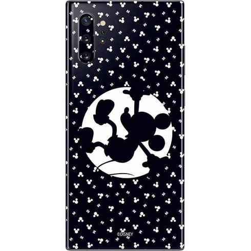 Disney Mickey Mouse Falling Silhouette Galaxy Note 10 Plus Skin