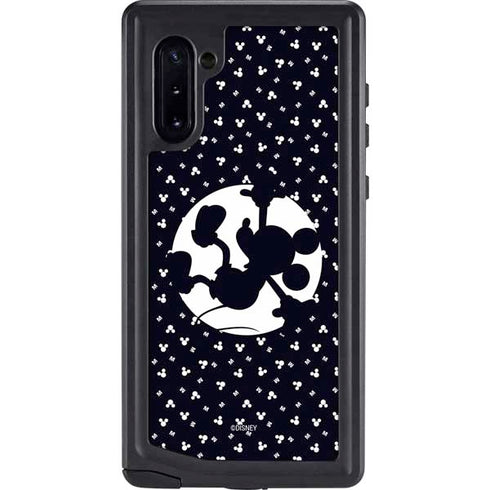 Disney Mickey Mouse Falling Silhouette Galaxy Note 10 Waterproof Case
