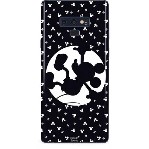 Disney Mickey Mouse Falling Silhouette Galaxy Note 9 Skin
