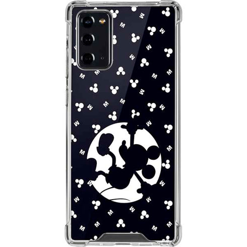 Disney Mickey Mouse Falling Silhouette Galaxy Note20 5G Clear Case