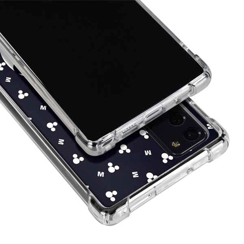 Disney Mickey Mouse Falling Silhouette Galaxy Note20 5G Clear Case
