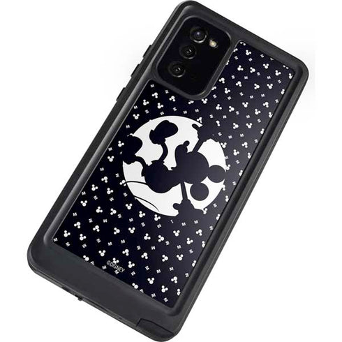 Disney Mickey Mouse Falling Silhouette Galaxy Note20 5G Waterproof Case