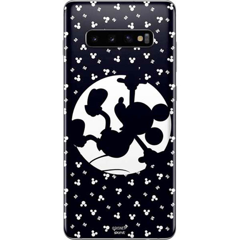Disney Mickey Mouse Falling Silhouette Galaxy S10 Plus Skin
