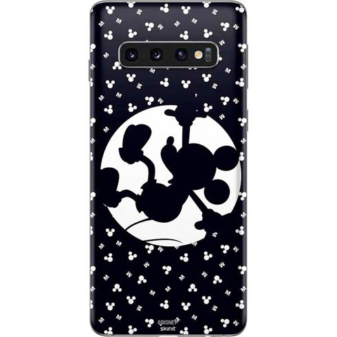 Disney Mickey Mouse Falling Silhouette Galaxy S10 Skin