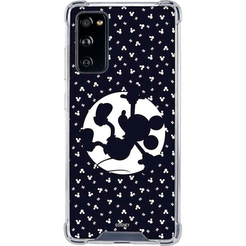 Disney Mickey Mouse Falling Silhouette Galaxy S20 FE Clear Case
