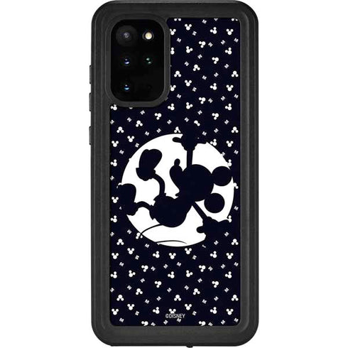 Disney Mickey Mouse Falling Silhouette Galaxy S20 Plus Waterproof Case