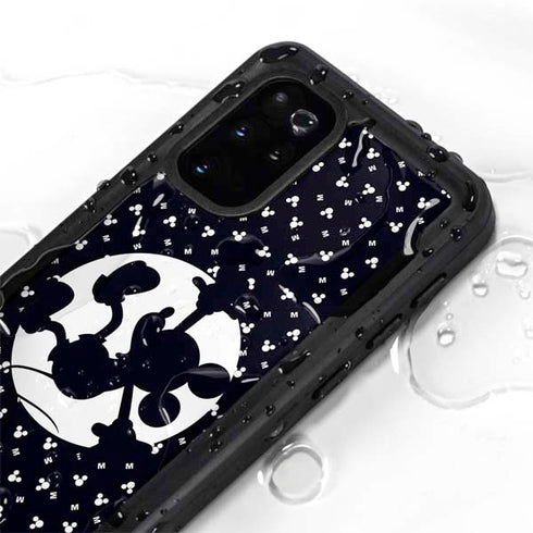 Disney Mickey Mouse Falling Silhouette Galaxy S20 Plus Waterproof Case