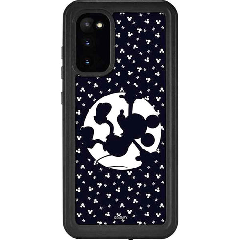 Disney Mickey Mouse Falling Silhouette Galaxy S20 Waterproof Case