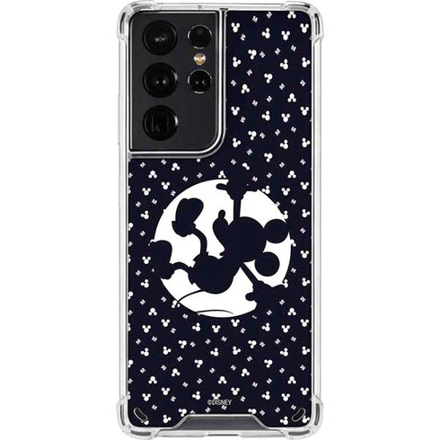 Disney Mickey Mouse Falling Silhouette Galaxy S21 Ultra 5G Clear Case