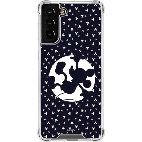 Disney Mickey Mouse Falling Silhouette Galaxy S22 Plus Clear Case
