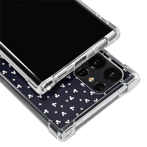 Disney Mickey Mouse Falling Silhouette Galaxy S22 Ultra Clear Case