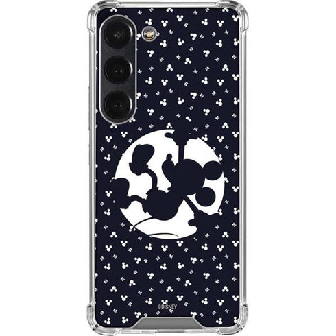 Disney Mickey Mouse Falling Silhouette Galaxy S23 Clear Case
