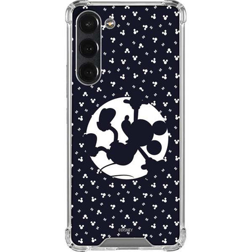 Disney Mickey Mouse Falling Silhouette Galaxy S23 Plus Clear Case