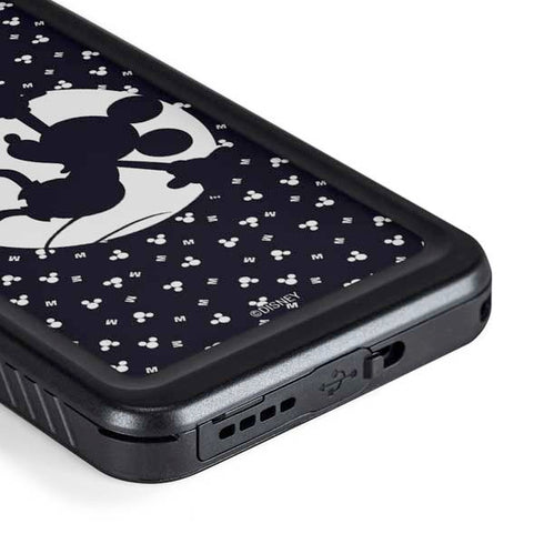 Disney Mickey Mouse Falling Silhouette Galaxy S23 Plus Waterproof Case