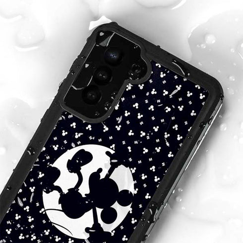 Disney Mickey Mouse Falling Silhouette Galaxy S23 Plus Waterproof Case