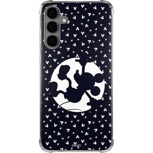 Disney Mickey Mouse Falling Silhouette Galaxy S24 Plus Clear Case