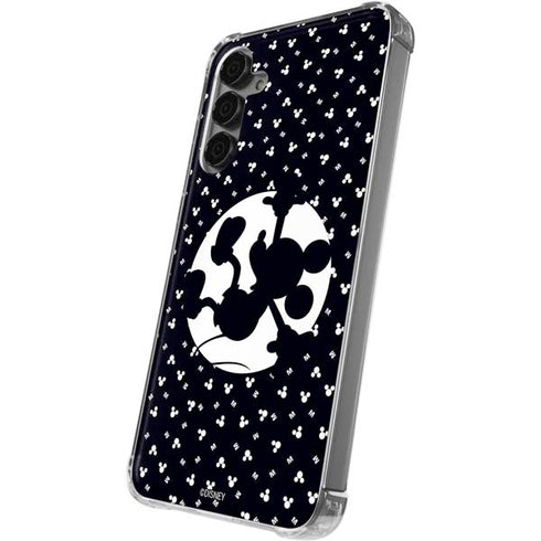 Disney Mickey Mouse Falling Silhouette Galaxy S24 Plus Clear Case