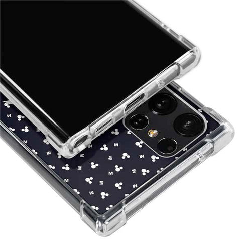 Disney Mickey Mouse Falling Silhouette Galaxy S24 Ultra Clear Case