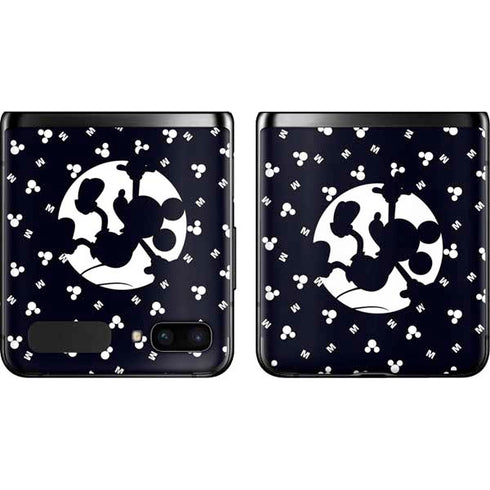 Disney Mickey Mouse Falling Silhouette Galaxy Z Flip Skin