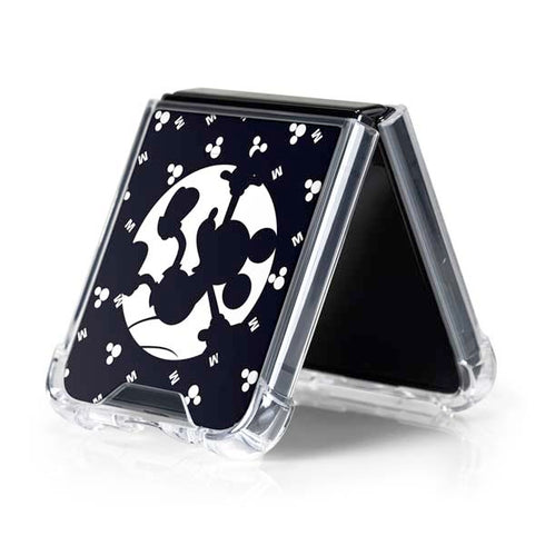 Disney Mickey Mouse Falling Silhouette Galaxy Z Flip5 5G Clear Case