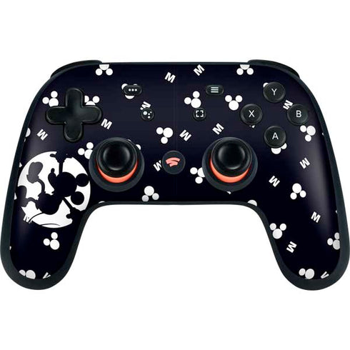 Disney Mickey Mouse Falling Silhouette Google Stadia Controller Skin