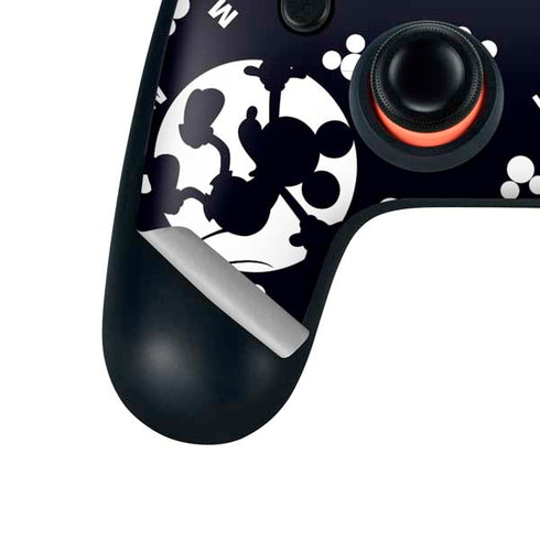 Disney Mickey Mouse Falling Silhouette Google Stadia Controller Skin