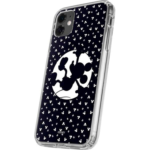 Disney Mickey Mouse Falling Silhouette iPhone 11 Clear Case