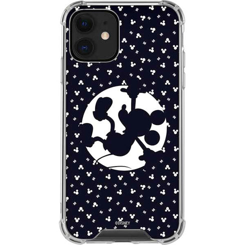 Disney Mickey Mouse Falling Silhouette iPhone 12 Clear Case