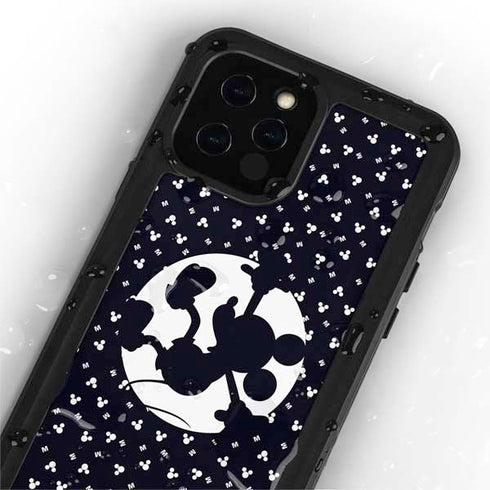 Disney Mickey Mouse Falling Silhouette iPhone 12 Pro Waterproof Case