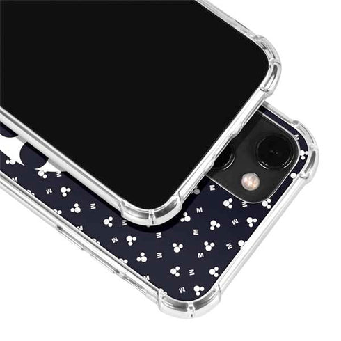 Disney Mickey Mouse Falling Silhouette iPhone 13 Mini Clear Case