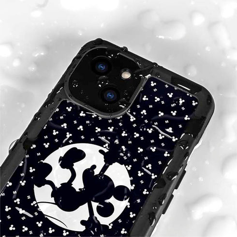 Disney Mickey Mouse Falling Silhouette iPhone 13 Mini Waterproof Case