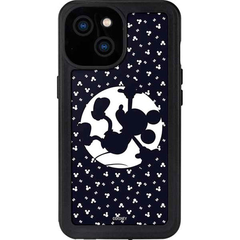 Disney Mickey Mouse Falling Silhouette iPhone 13 Mini Waterproof Case
