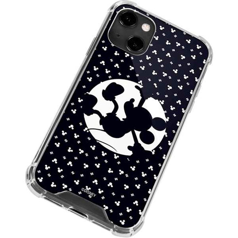 Disney Mickey Mouse Falling Silhouette iPhone 14 Clear Case