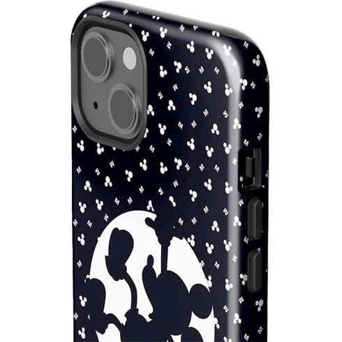 Disney Mickey Mouse Falling Silhouette iPhone 15 Plus Impact Case