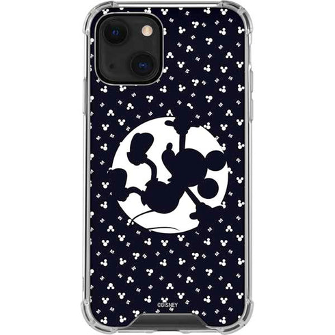 Disney Mickey Mouse Falling Silhouette iPhone 14 Plus Clear Case