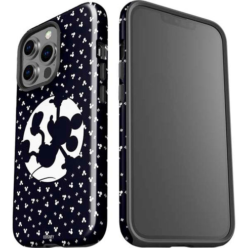 Disney Mickey Mouse Falling Silhouette iPhone 14 Pro Impact Case
