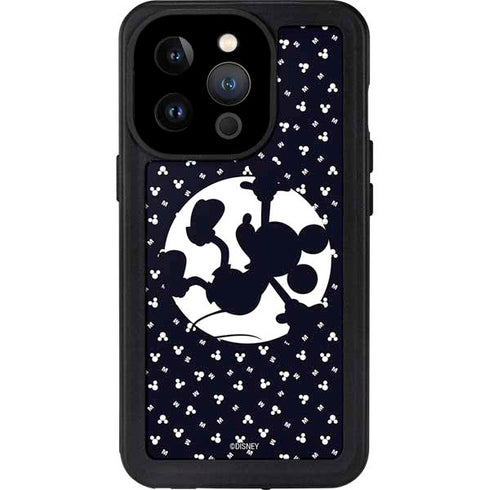 Disney Mickey Mouse Falling Silhouette iPhone 14 Pro Waterproof Case