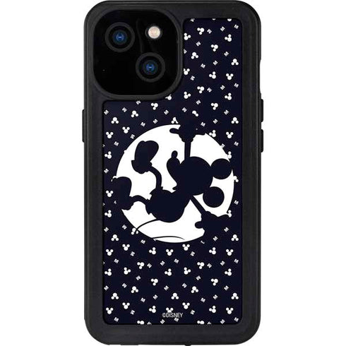 Disney Mickey Mouse Falling Silhouette iPhone 15 Waterproof Case