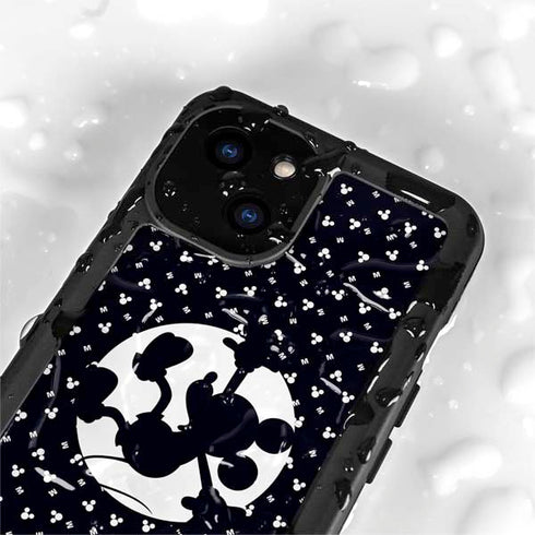 Disney Mickey Mouse Falling Silhouette iPhone 15 Waterproof Case