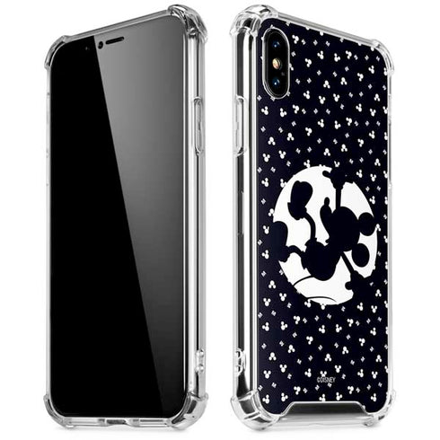 Disney Mickey Mouse Falling Silhouette iPhone XS Max Clear Case