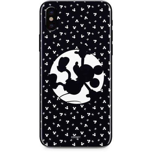 Disney Mickey Mouse Falling Silhouette iPhone XS Skin