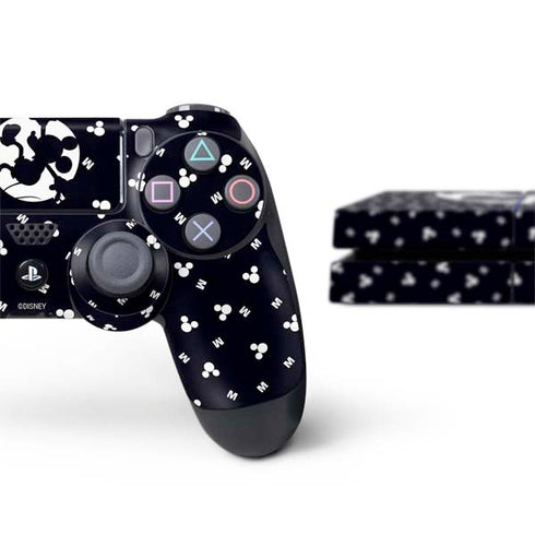 Disney Mickey Mouse Falling Silhouette PS4 Console and Controller Bundle Skin