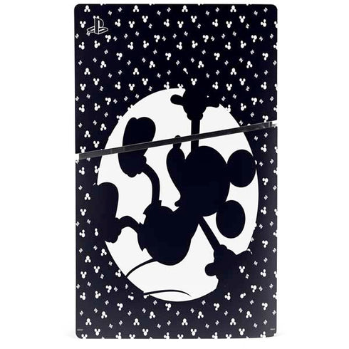 Disney Mickey Mouse Falling Silhouette PS5 Slim Disk Bundle Skin