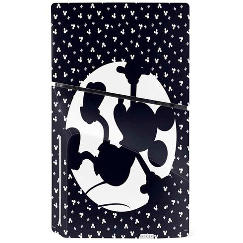 Disney Mickey Mouse Falling Silhouette PS5 Slim Disk Bundle Skin