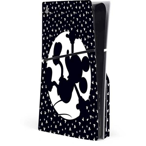 Disney Mickey Mouse Falling Silhouette PS5 Slim Disk Console Skin
