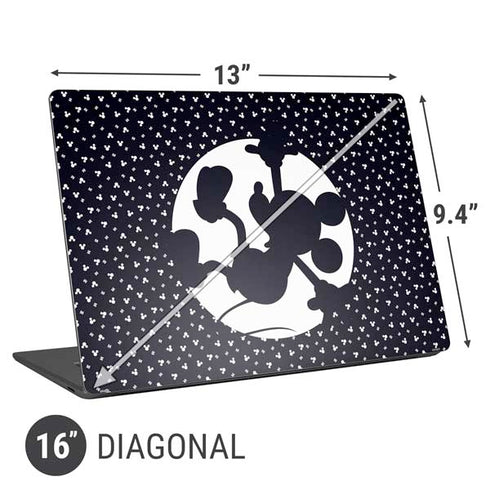 Disney Mickey Mouse Falling Silhouette Universal Laptop 16in (13 x 9.4in) Skin