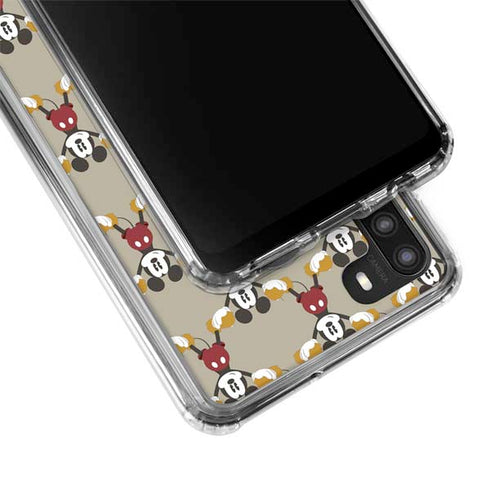 Disney Mickey Mouse Pattern Formation Galaxy A21 Clear Case